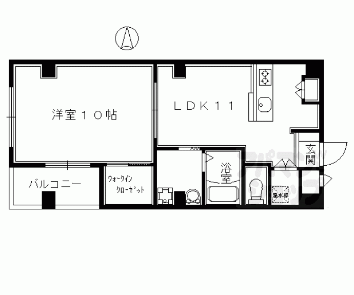【ランディングス錦】間取