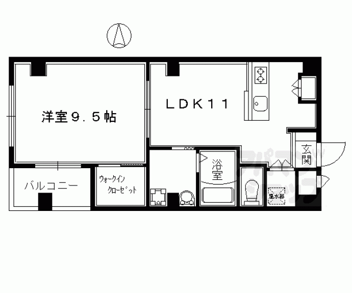 【ランディングス錦】間取