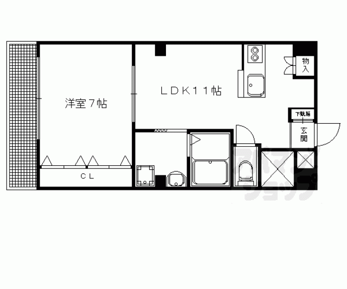 【ランディングス錦】間取