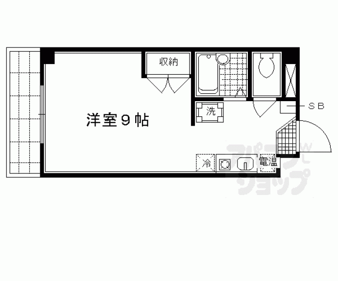 【富士ラビット烏丸一条館】間取