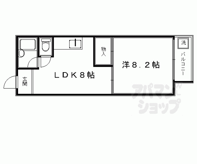 【ジュネス新町】間取