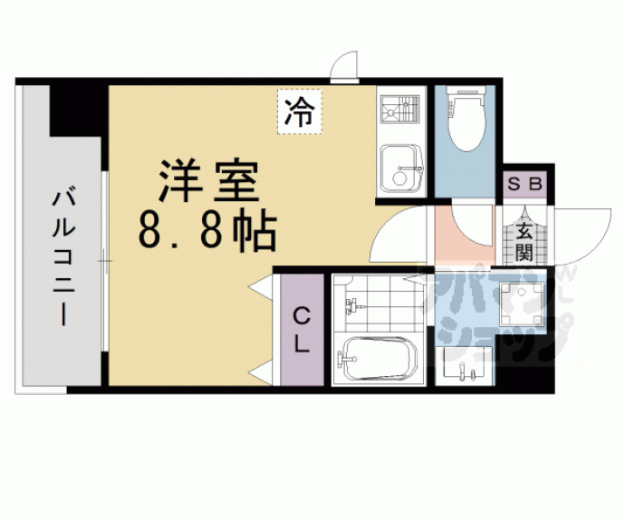 【ラナップスクエア京都鴨川】間取