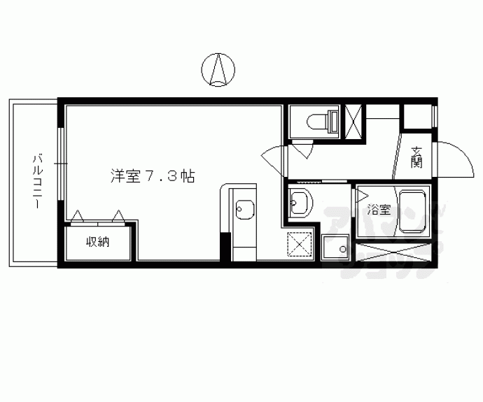 【アベニューサイド五条】間取