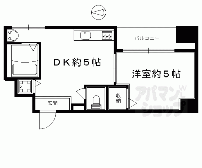 【プロスペクト河原町五条】間取