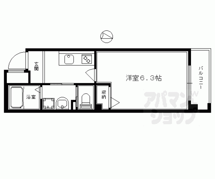 【リリーブ今出川】間取
