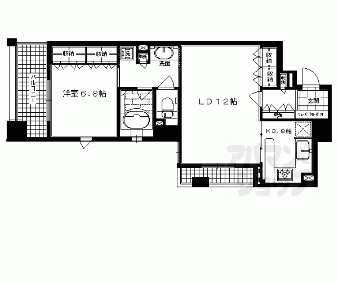 【リーガル京都烏丸御池】間取
