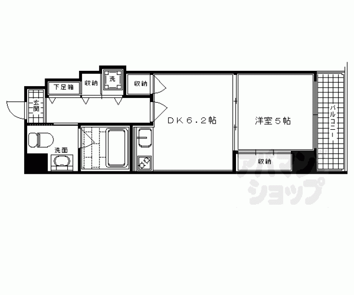 【Ｇ－ｓｔａｇｅ京都油小路】間取