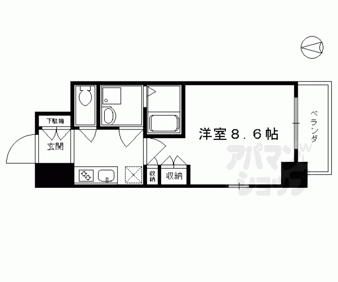 【エスリード烏丸五条駅前】間取