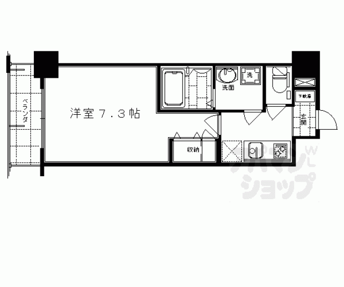 【エスリード烏丸五条駅前】間取