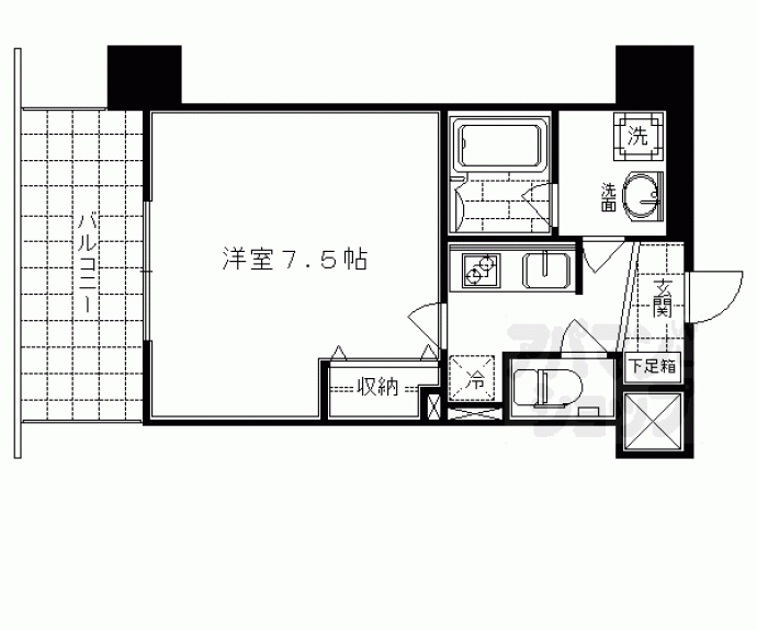 【クリスタルグランツ京都御所西】間取