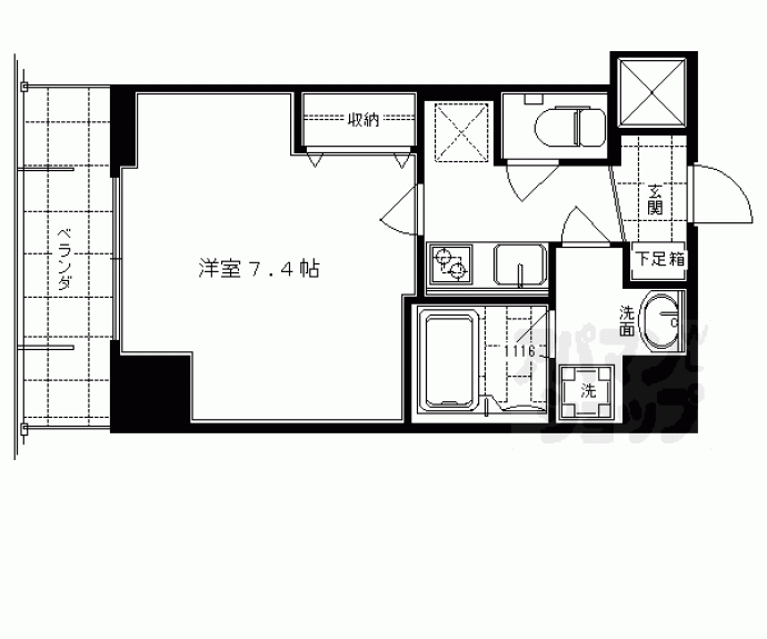 【クリスタルグランツ京都御所西】間取