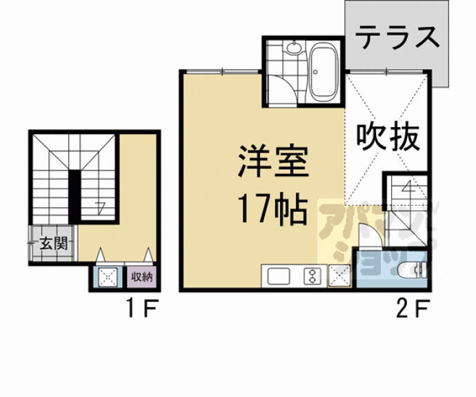 【是空ＨＯＲＩＫＡＷＡ】間取