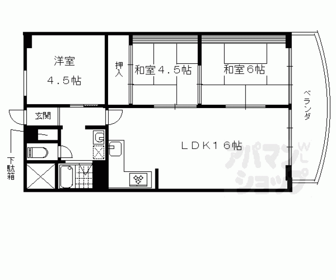 【壬生川団地】間取