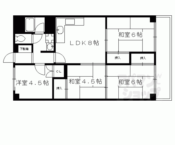 【壬生川団地】間取