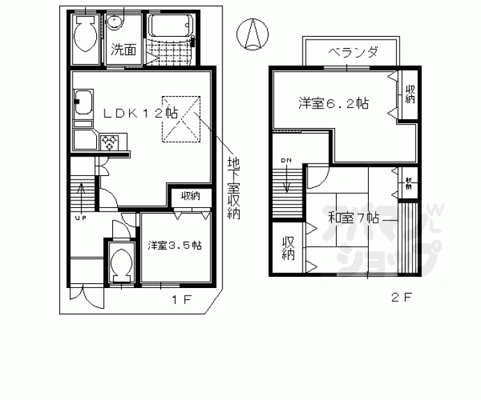 【恵美須屋町貸家】間取