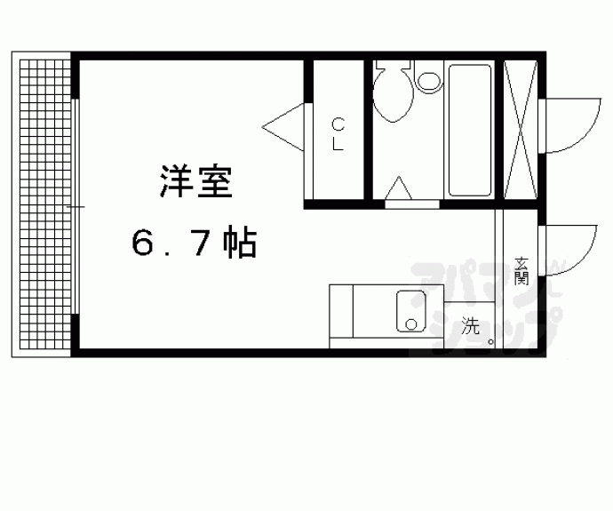 【ハイツ鴨がわ】間取