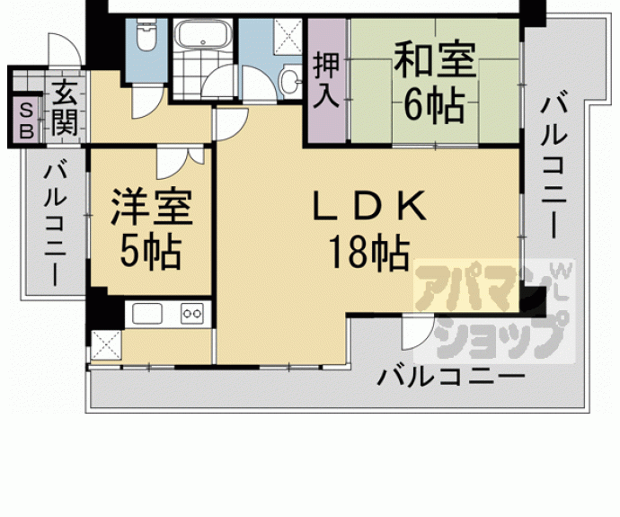 【ルミエール出町柳】間取