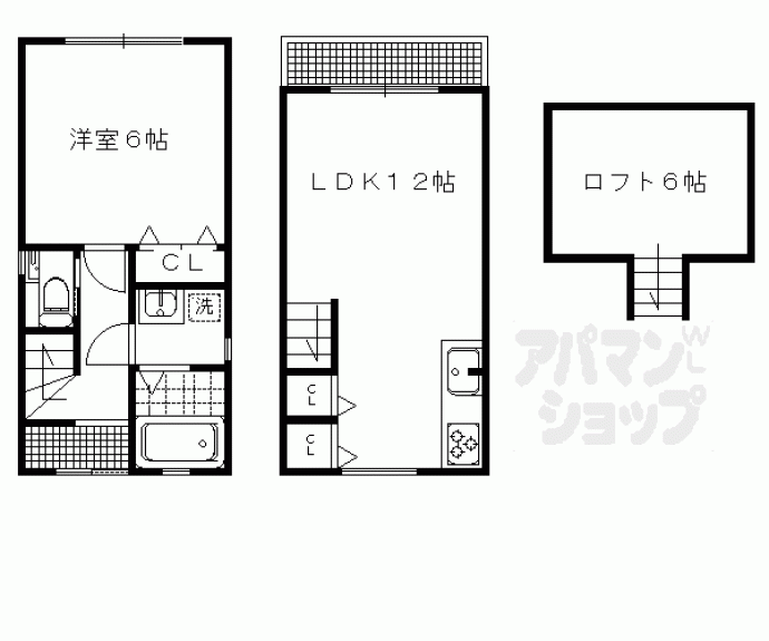 【吉田下阿達町貸家２９－８】間取