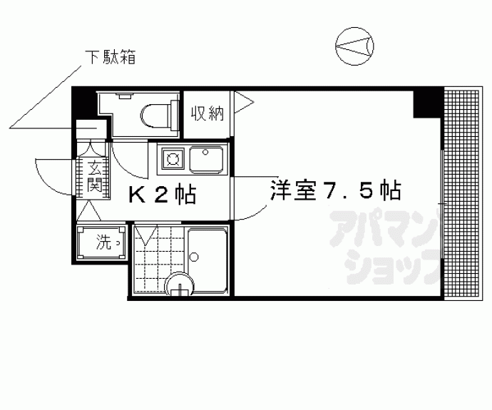 【リヴィエール鴨東】間取