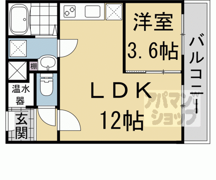 【百万遍ハイツ】間取