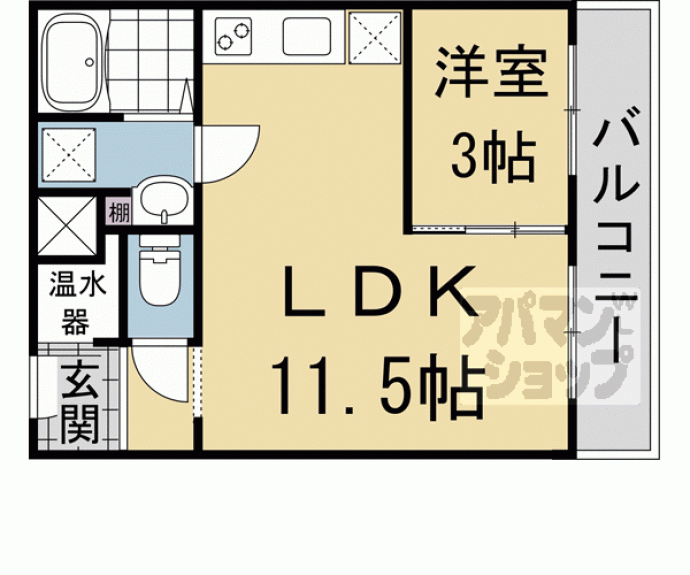 【百万遍ハイツ】間取