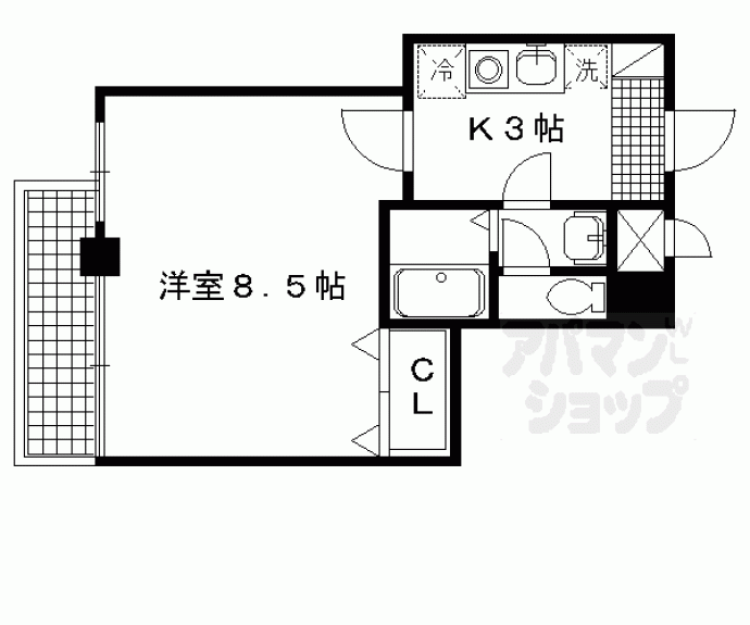 【エスクレア出町柳】間取