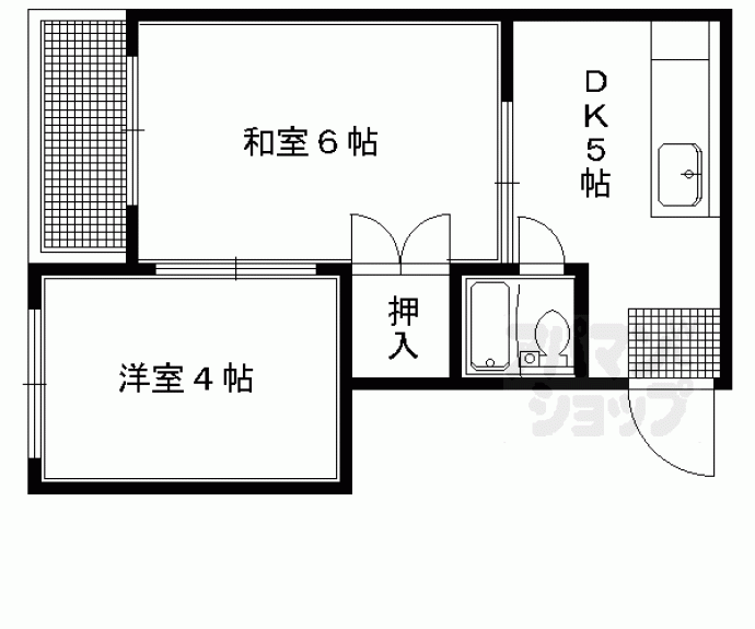 【コージーハイツ百万遍】間取