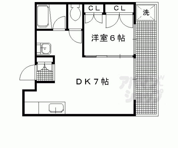 【浄土寺ガーデンハイツ】間取