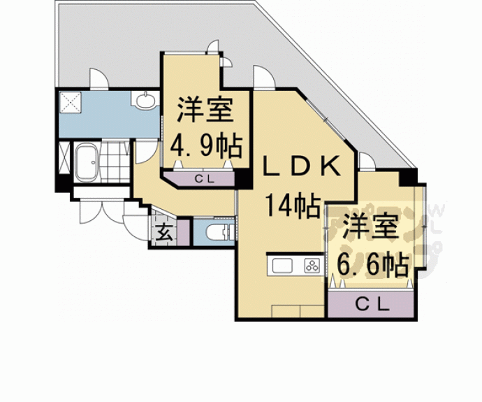 【セラヴィー１１９】間取