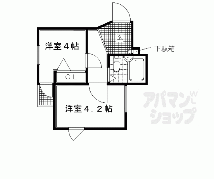 【コスモ三条京阪】間取