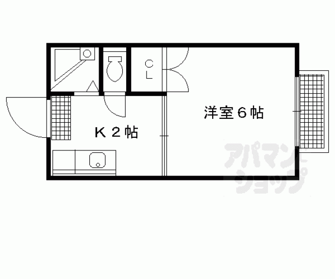 【ハイツシティ聖護院】間取