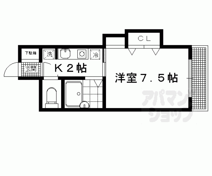【ヴィラ聖護院】間取