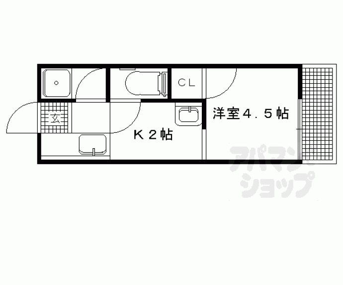 【サニーコーポ岡崎】間取