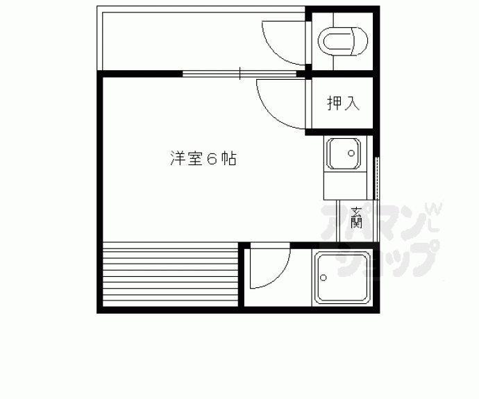 【白川ハイツ】間取