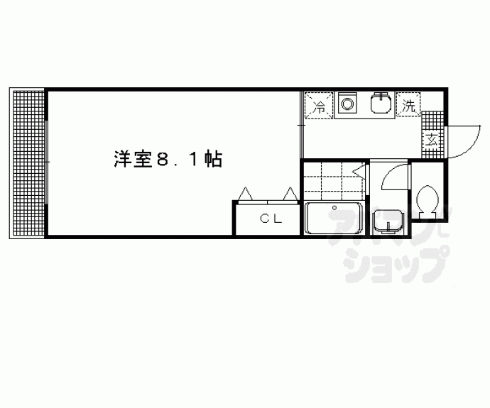 【ＮＵテラス京大前】間取