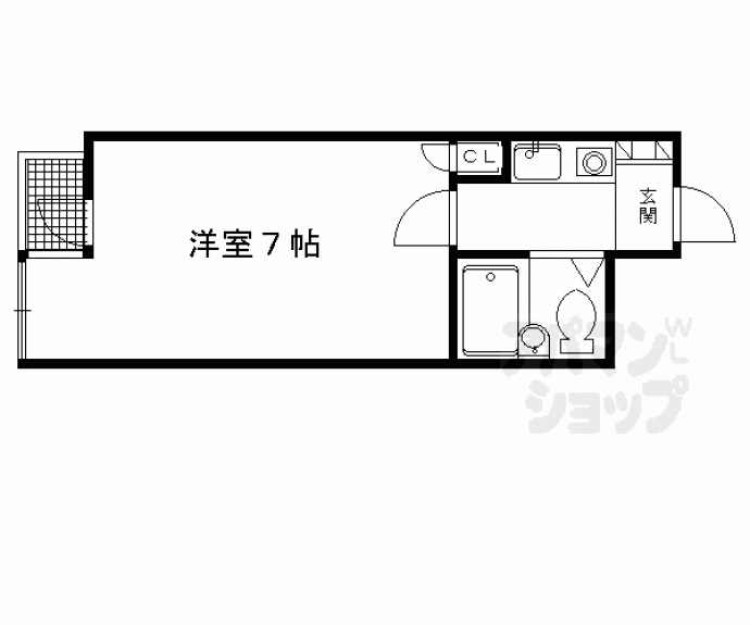 【ナルド北白川】間取