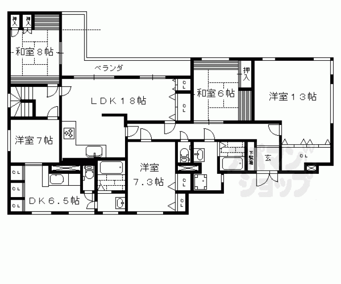 【アビーロード北白川】間取