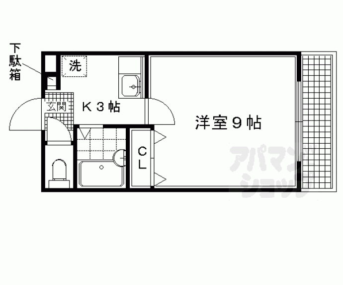 【ヴィルラ北白川】間取