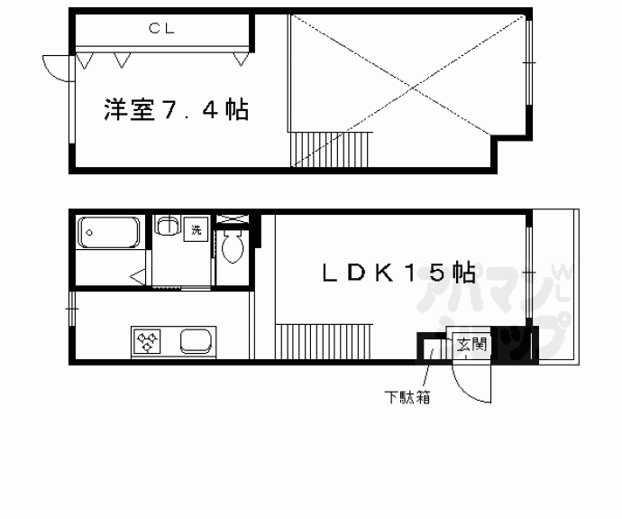 【Ａｐｐａｒｔａｍｅｎｔｏ上賀茂】間取