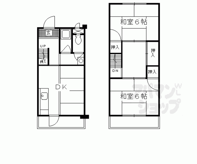 【府営岩倉長谷団地７棟】間取