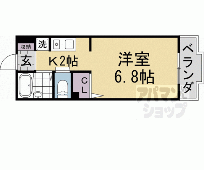【御所北ハイツ】間取