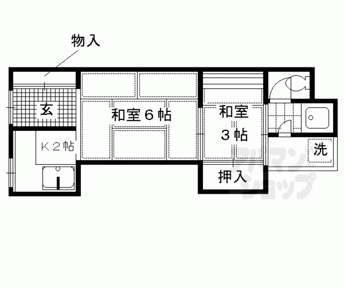 【泉川町アパート】間取