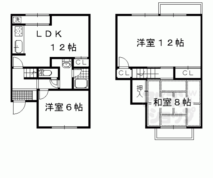 【ハイツエンペラー下鴨泉の森】間取