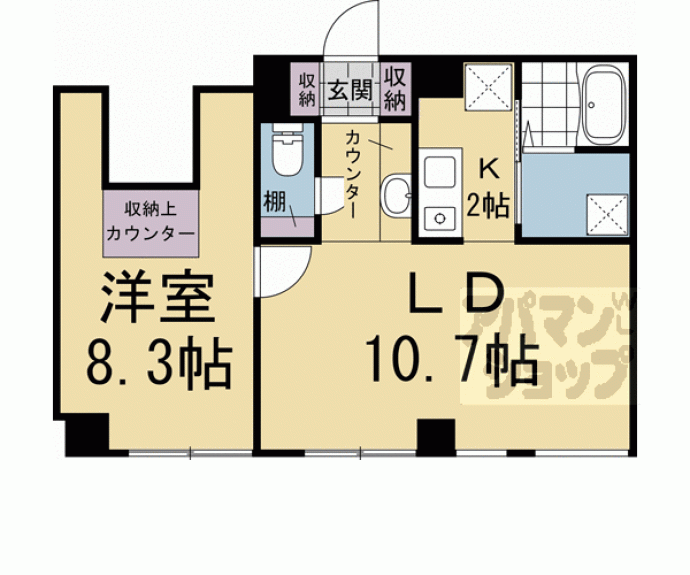 【ＣＯＣＯ下鴨】間取