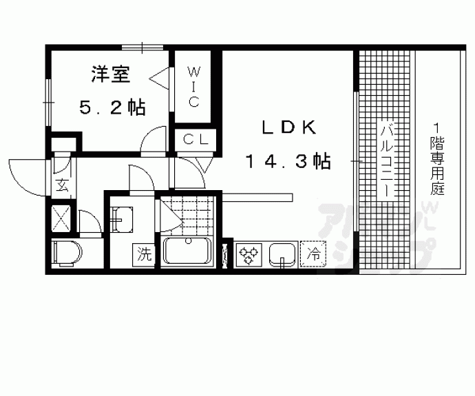 【アムール京都仁王門】間取