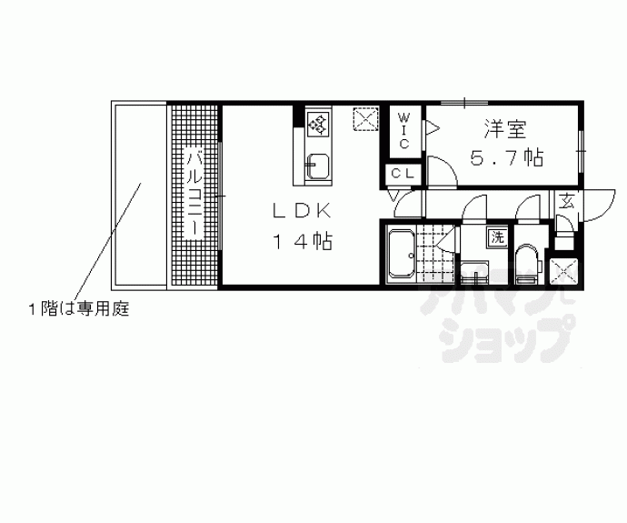 【アムール京都仁王門】間取