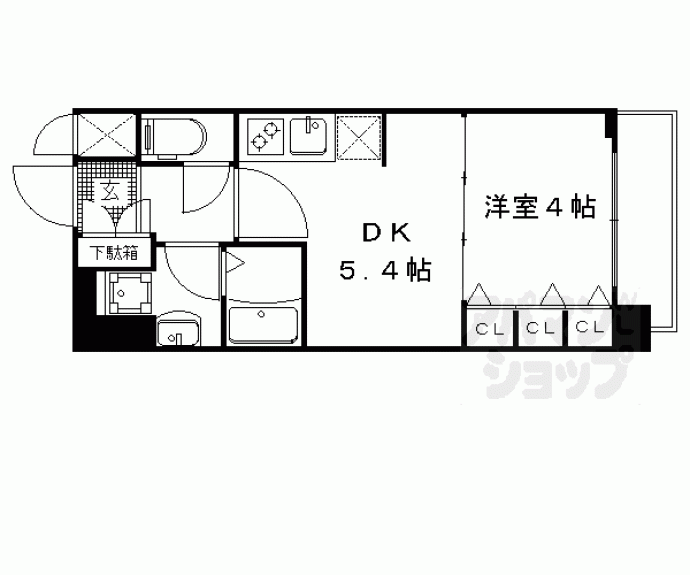 【ベラジオ京都一乗寺Ⅱ】間取