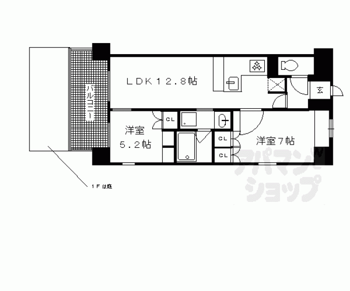 【リーガル京都聖護院】間取