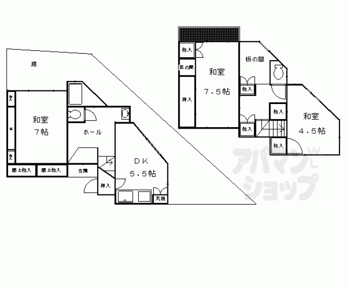 【浄土寺下南田町貸家５２－５】間取