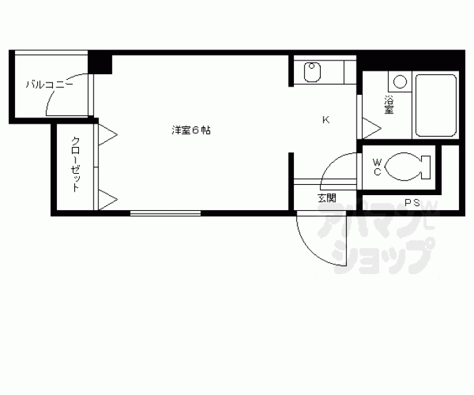 【グラヴィ西大路】間取